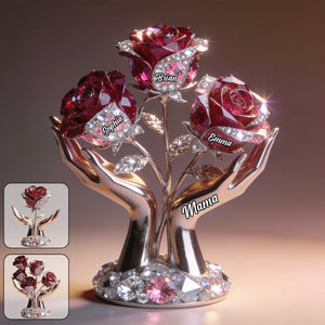 Mom Grandma Gifts - Personalized Mother Custom Shaped Acrylic Plaque
