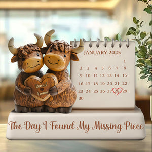 The Day I Found My Missing Piece - Personalized Couple Acrylic Plaque
