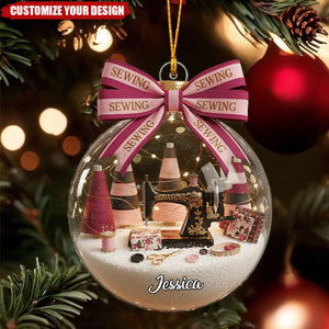 Sewing Lovers - Personalized Sewing Ornament