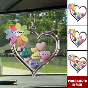 A Grandmother Is A Gift From Above - Family Personalized Custom Car Ornament