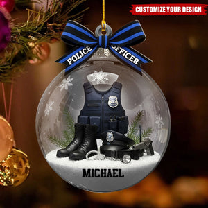 Proud Police Officer - Personalized Police Officer Ornament