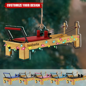 Personalized Pilates Equipment Christmas Ornament