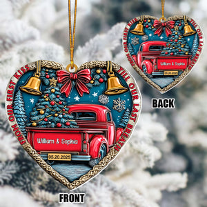 From Our First Kiss Till Our Last Breath - Personalized Couple Ornament