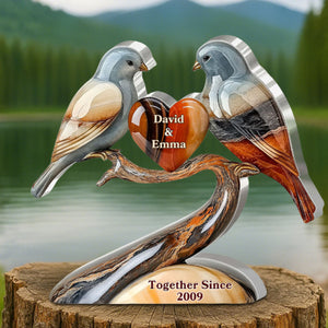 Our Marble Song - Personalized Shaped Acrylic Plaque For Couple