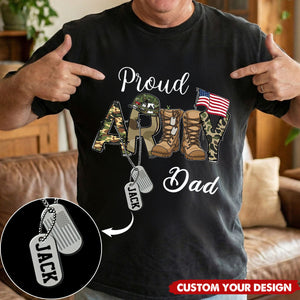 Custom Proud Army Family Mom Dad Sister Brother Shirts, Military Family Gift