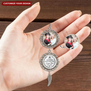 To My Son Never Forget That I Love You - Personalized Photo Pendant Charm