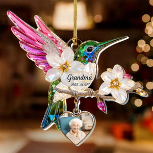 Personalized Hummingbird Memorial Ornament