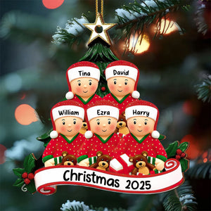 Personalized Wood Ornament, Gift For Family and Christmas Enthusiasts