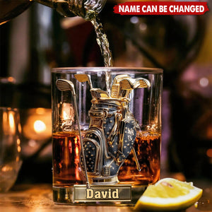 Look For Balls - Personalized Golf Whiskey Glass