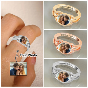 Forever Love - Custom Photo Couple Ring