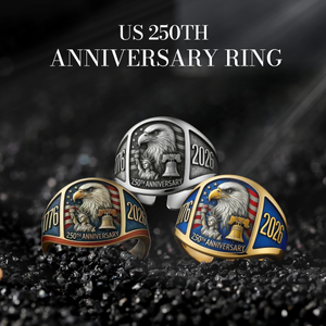 United States 250th Anniversary Patriotic Eagle Ring