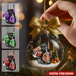 Personalized Baseball Bag Transparent Ornament-Gift For Baseball Lovers