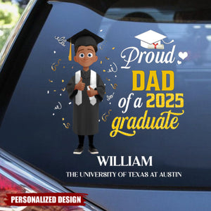 Proud Dad Of A Graduate - Personalized Sticker 2026