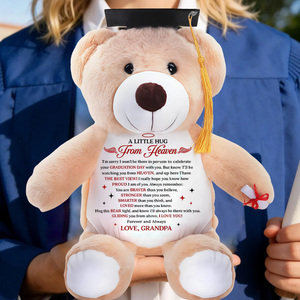 A Little Hug From Heaven Personalized Graduation Bear