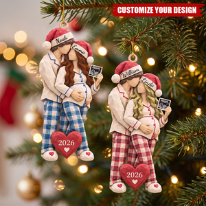 Custom Ultrasound Photo Pregnancy Ornament, Expecting Parents Gift
