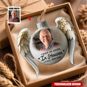 Personalized Memorial Ornament For Loss Of Mom, Dad