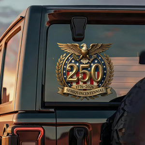 USA 1776–2026 Semiquincentennial Patriotic Eagle Decal Sticker