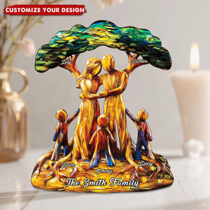 Together We Make A Family - Personalized Custom Acrylic Plaque