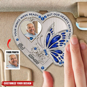 Your Wings Custom Photo - Personalized Custom Car Visor Clip