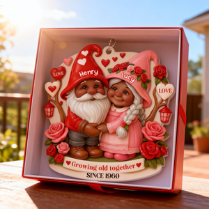 Growing Old Together Car Hanging Ornament, Personalized Gift For Couples