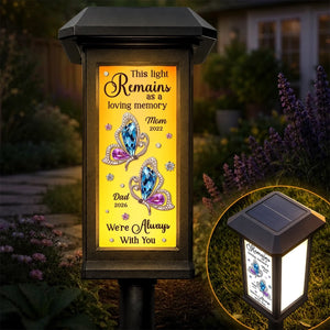 Custom Solar Garden Light - Forever Remembered Forever Loved