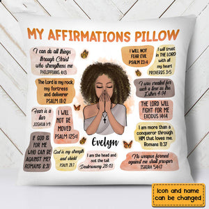 CHRISTIAN AFFIRMATIONS PILLOWCASE