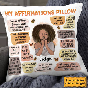 CHRISTIAN AFFIRMATIONS PILLOWCASE