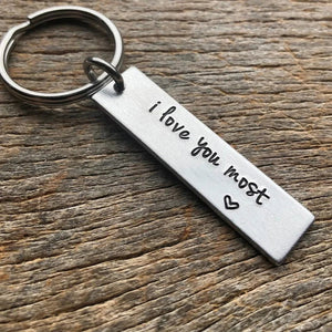 Couple Keychain Valentine's Day Gift "I Met You I Liked you I Love You I'm Keeping You"