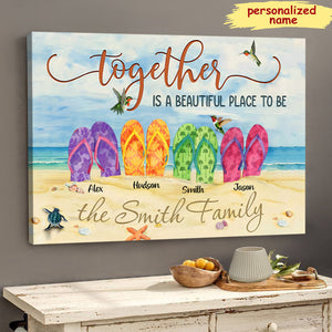 Together is a beautiful place to be Personalized Poster
