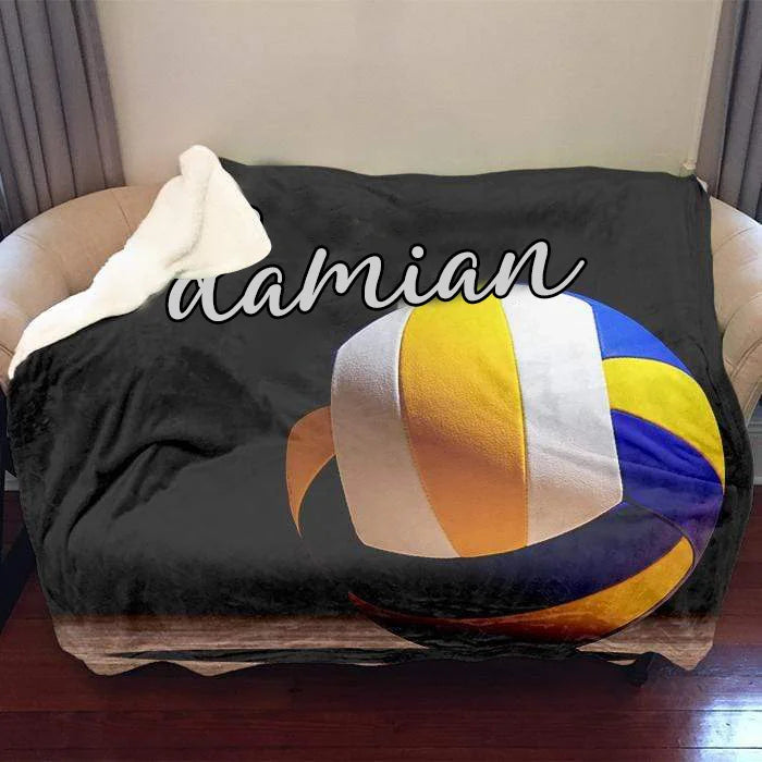 Personalized Volleyball Blanket