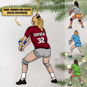 Personalized Volleyball Libero Acrylic Ornament, Gift For Volleyball Players