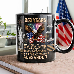 Custom Name 250 Years Of America We The People Mug
