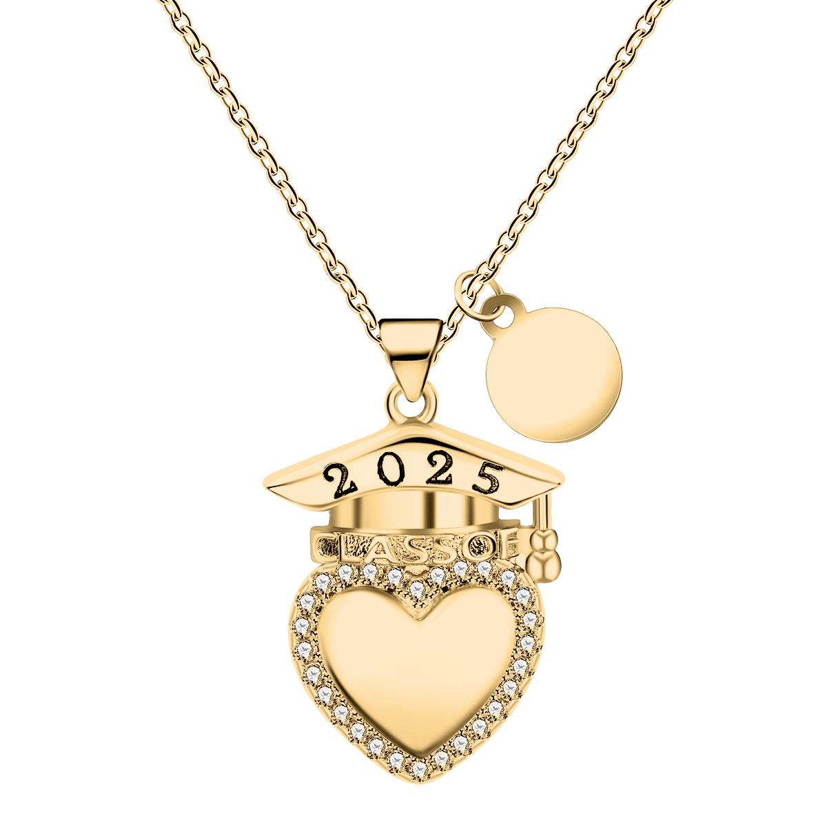 Graduation Gift for Class of 2025 Graduates-Personalized Graduation Cap Necklace
