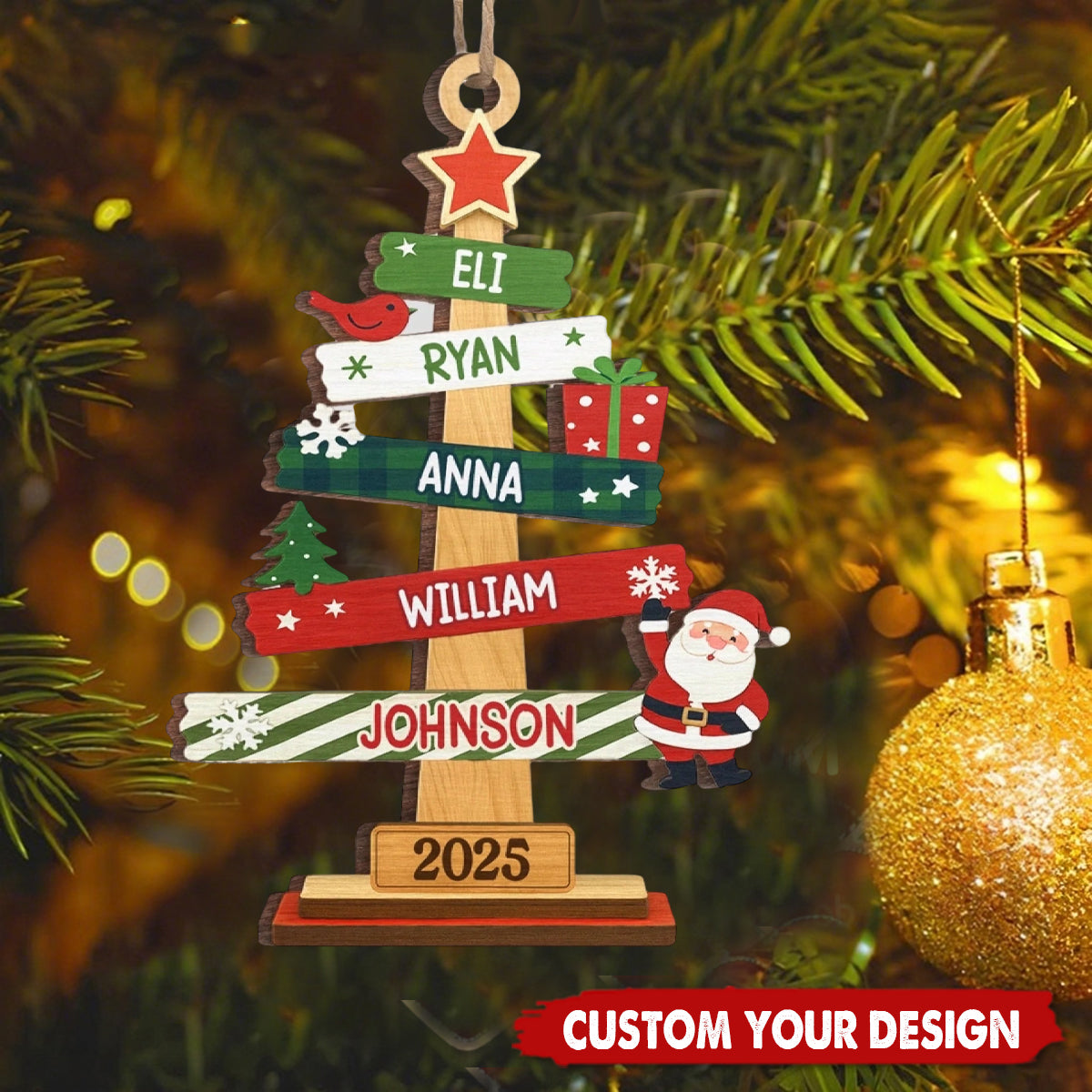 Our Family Christmas Tree - Personalized Christmas Ornament