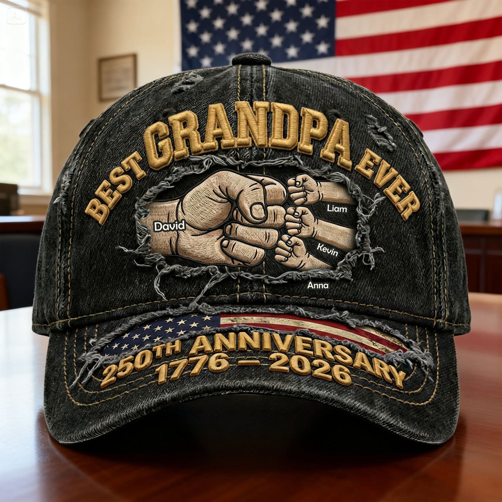 250th Anniversary Classic Cap Personalized Gifts For Dad Grandpa