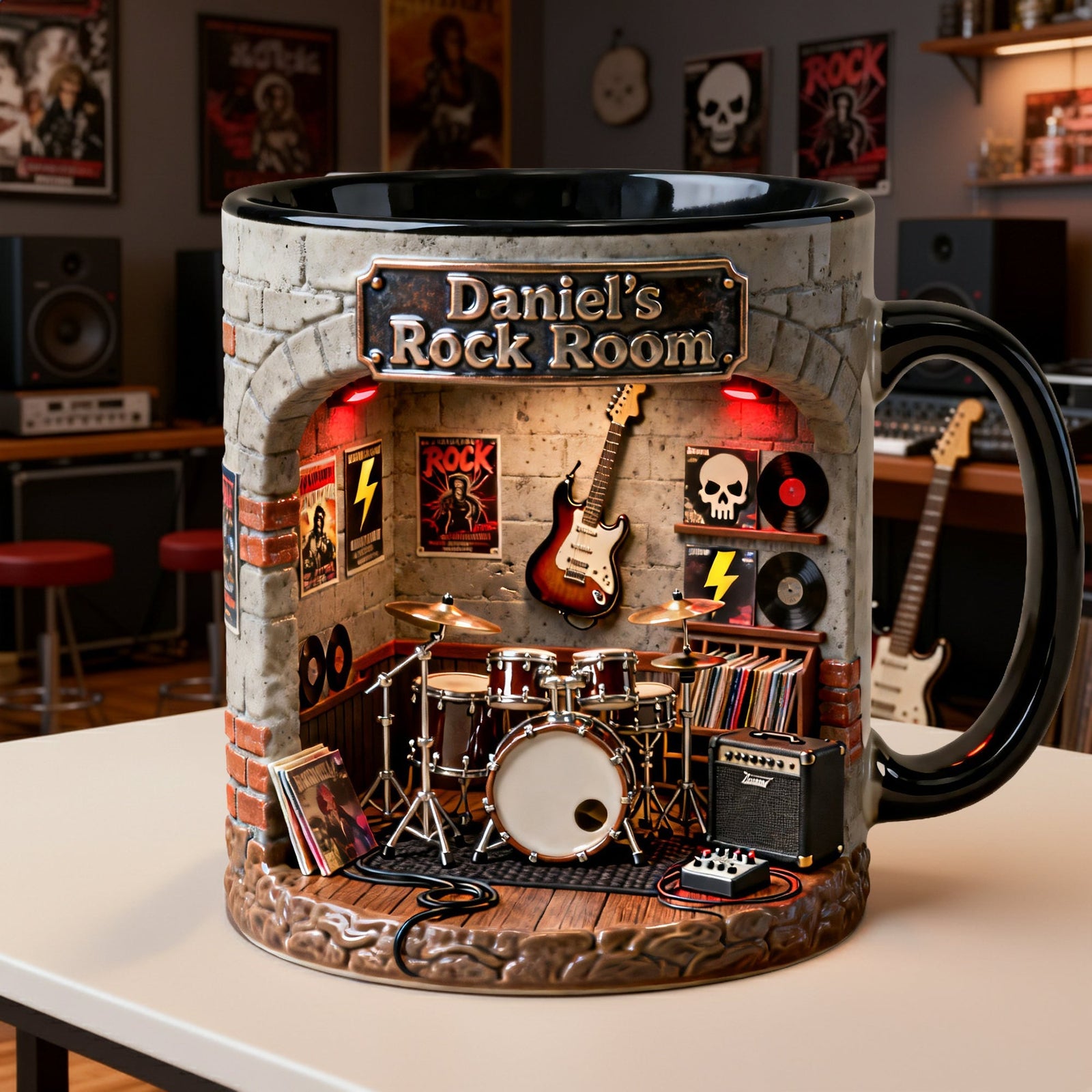 Born To Rock Coffee Mug - Personalized Gifts For Rock Fans