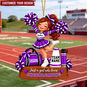 Personalized Cheerleader Christmas Ornament - Cheerleader Keepsake
