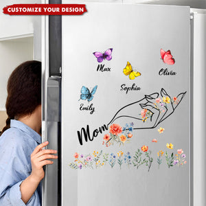 Personalized Kids Name Butterfly Sticker, Gift For Family