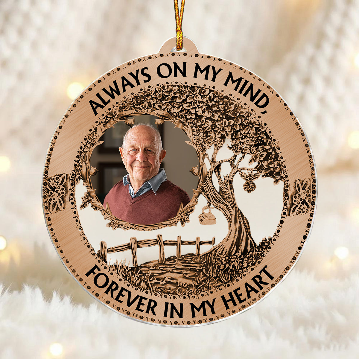 Personalized Memorial Christmas Ornament, Sympathy Gifts