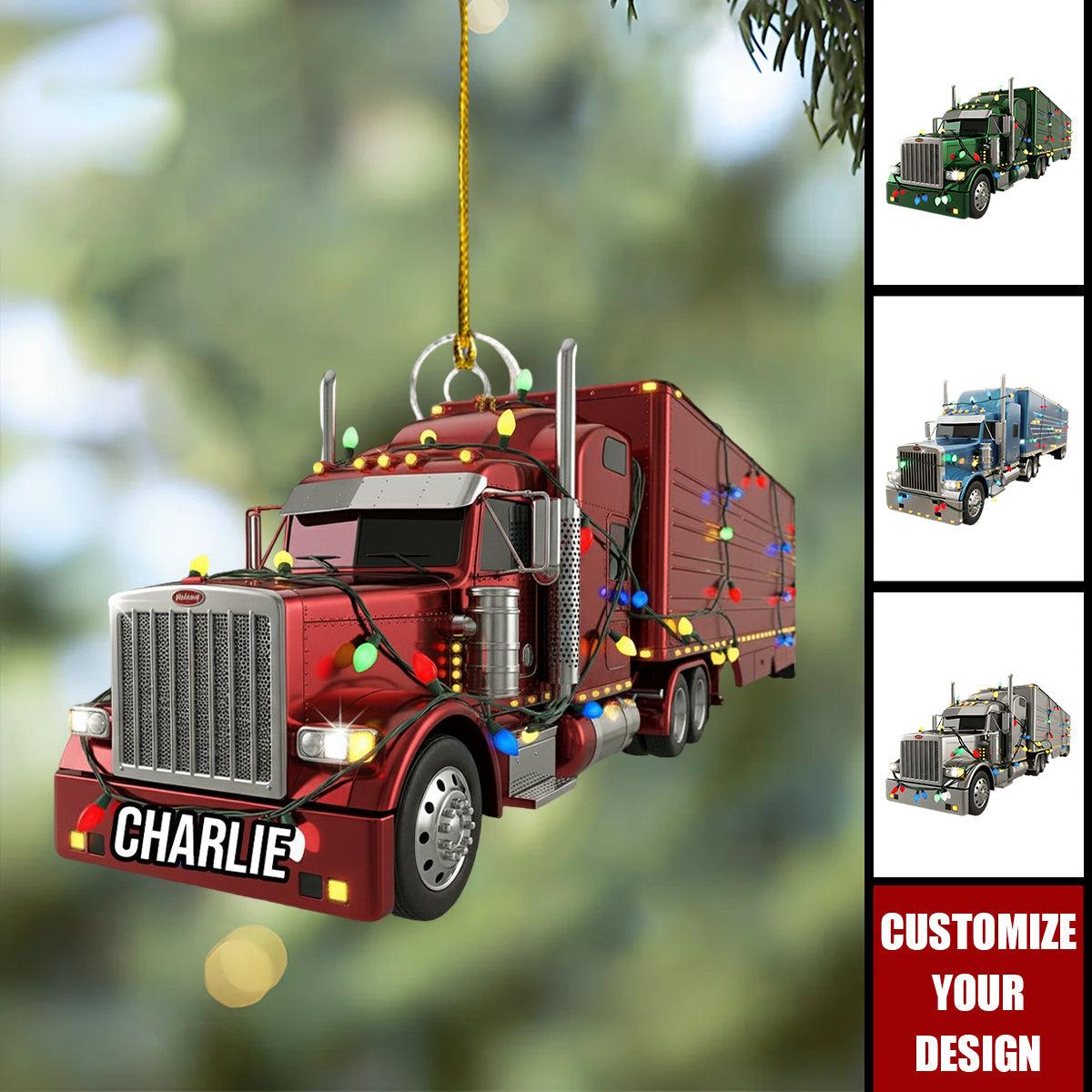 Truck Driver - Personalized Trucker Ornament