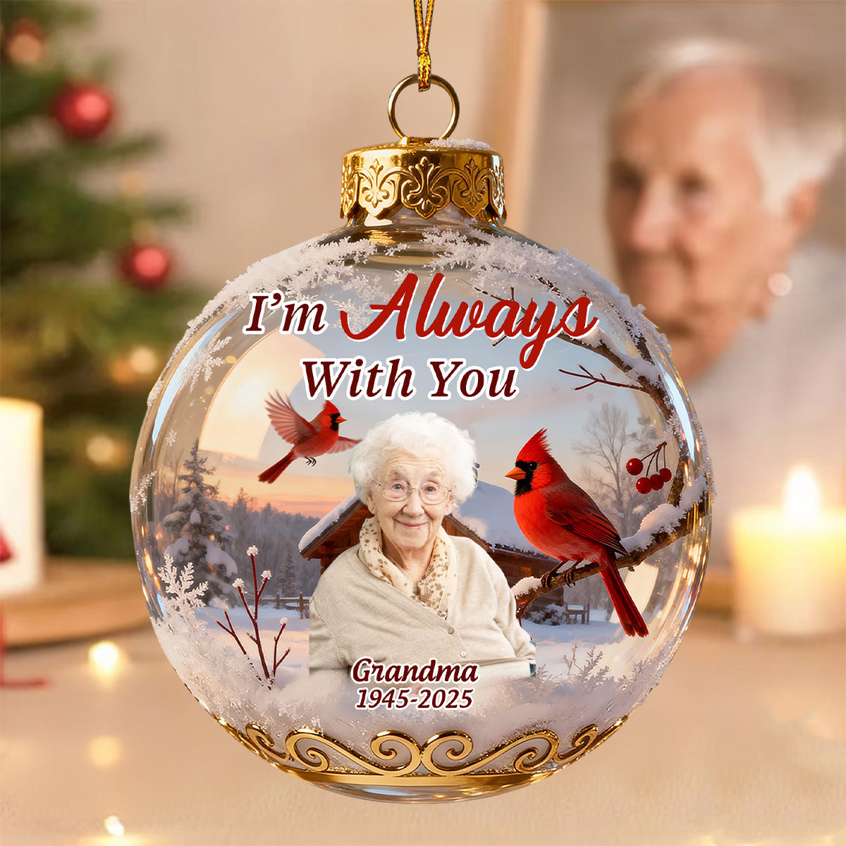 I'm Always With You-Personalized Memory Acrylic Ornament