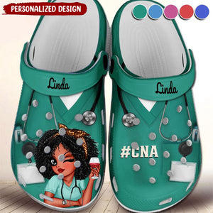 Nurse Scrub CNA RN Healthcare Worker Personalized Clog For Nurse