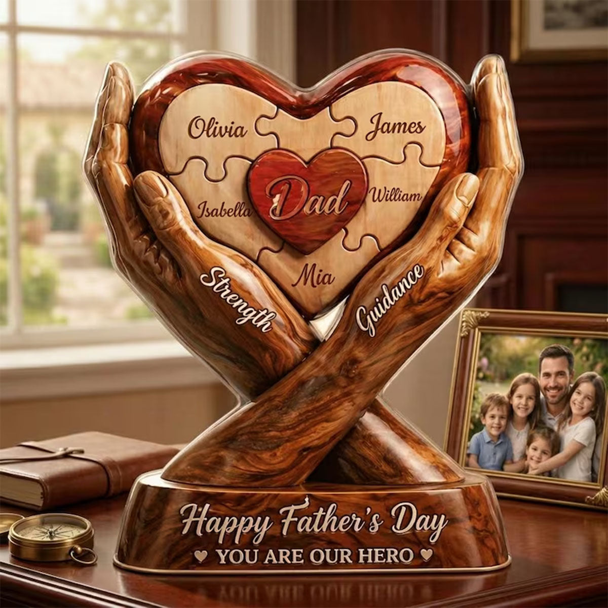 Personalized Acrylic Plaque For Dad Or Grandpa, Father's Day Gift