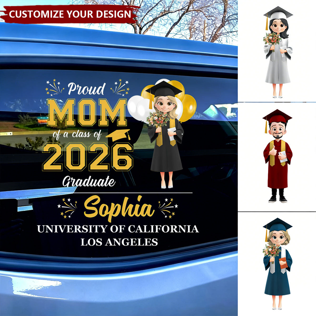 Proud Graduation - Personalized Decal