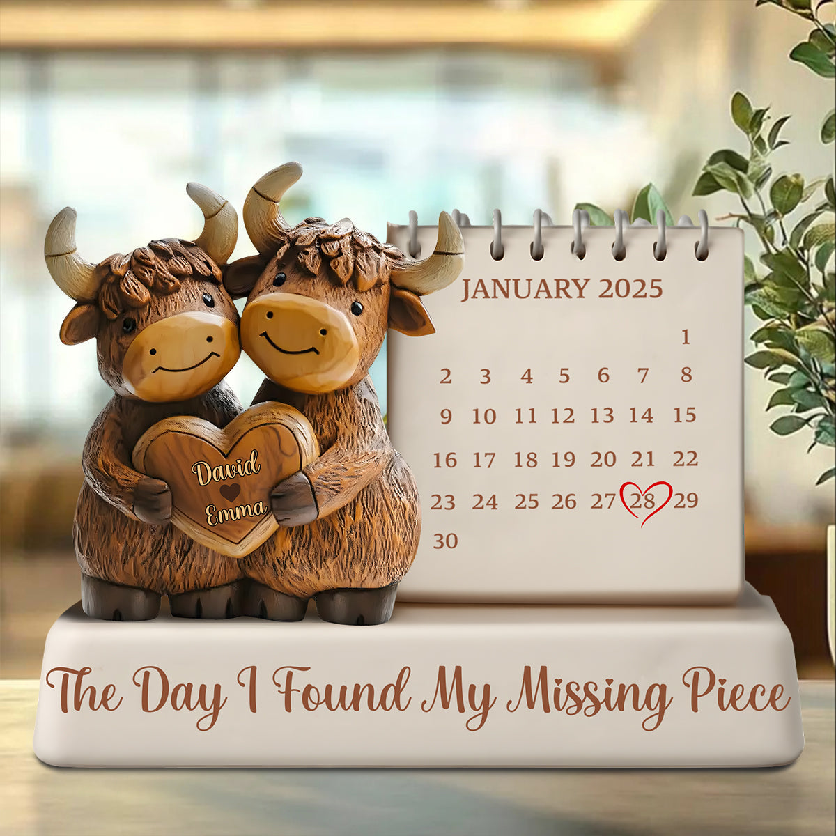 The Day I Found My Missing Piece - Personalized Couple Acrylic Plaque
