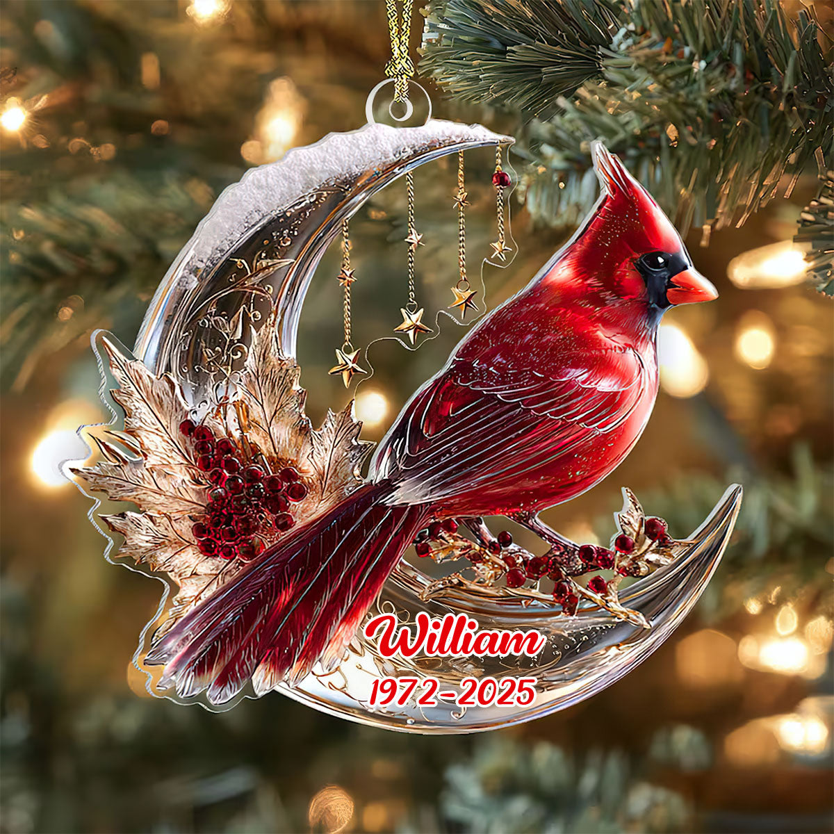 In Loving Memory Cardinal Personalized Ornament