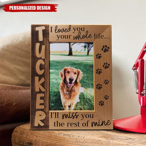 Personalized Dog Remembrance Memorial Picture Frame