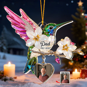 Personalized Hummingbird Memorial Ornament