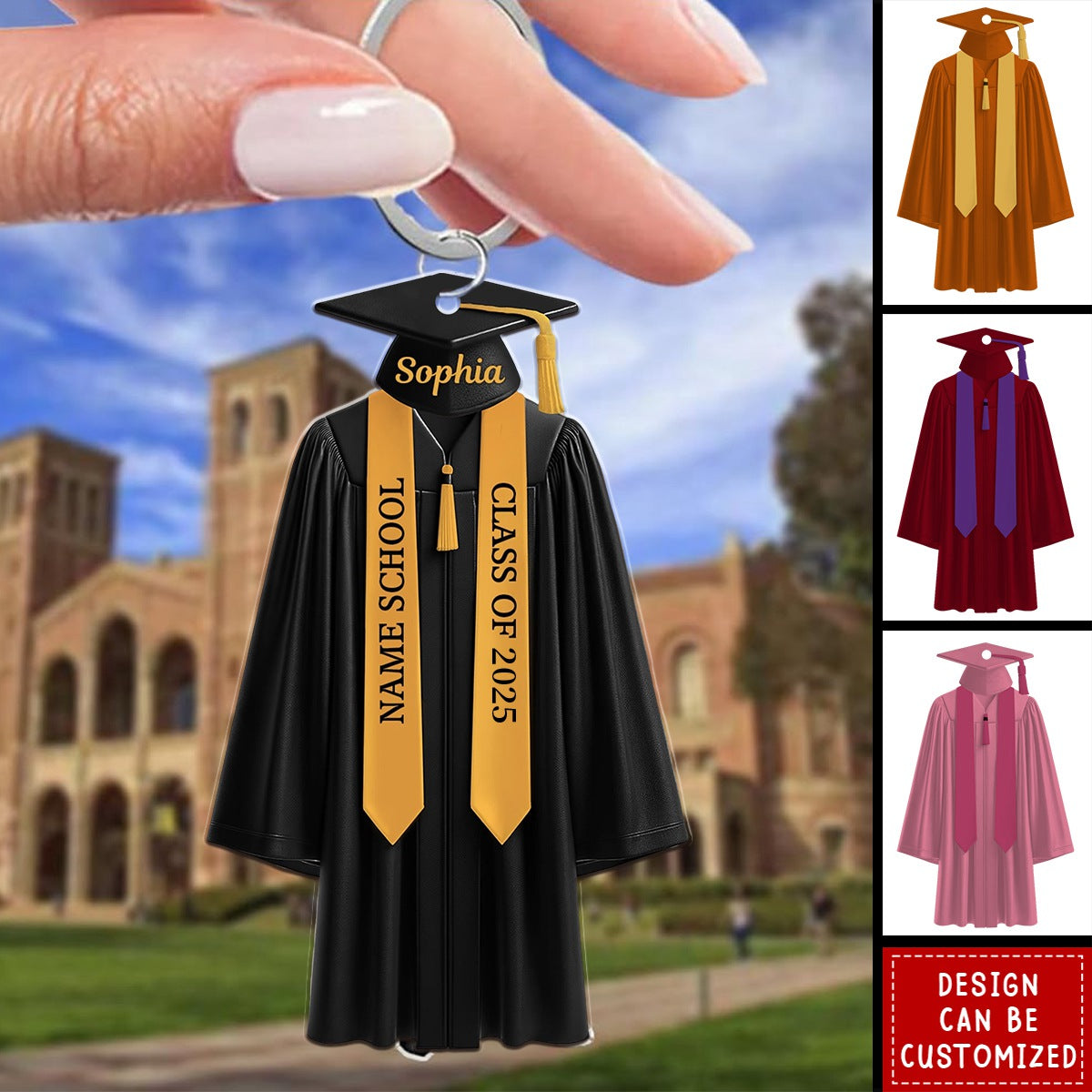 High School College Graduation - Personalized Acrylic Keychain - callown