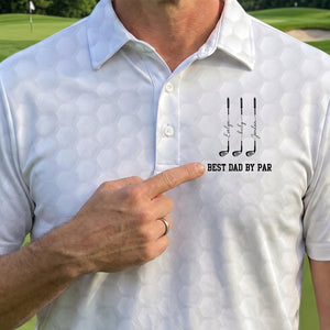 Father's Day Gifts, Best Dad By Par, Best Grandpa By Par-Personalized Polo Shirt